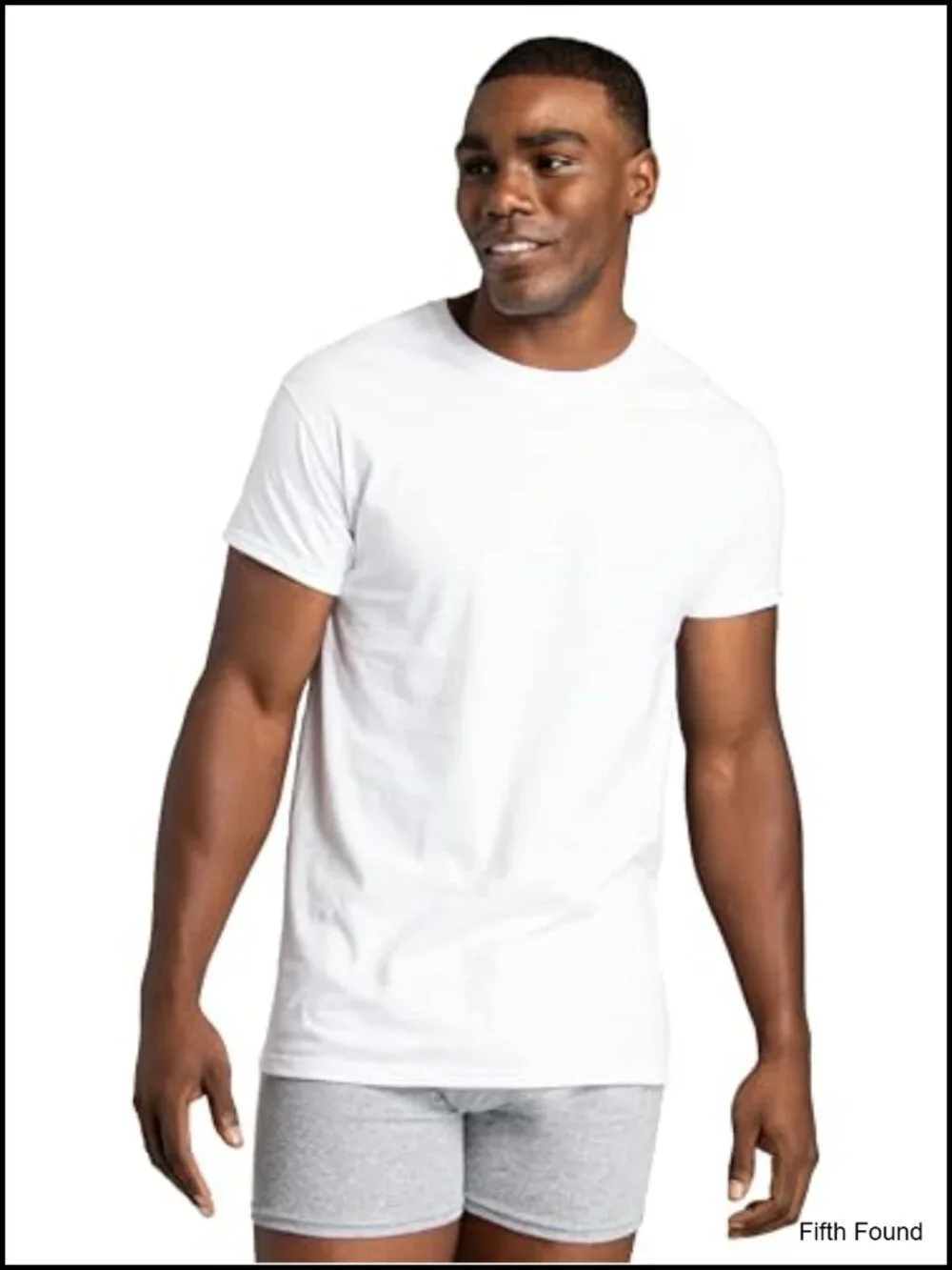 Men's 6-Pack Cotton Crew Undershirts - Tag Free Moisture Wicking Tees